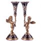 sada porcel�nov�ch sv�cn� s bronzov�mi dopl�ky 7 - pohled 1 - www.maxitrend.cz