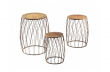 sada kovov�ch stolk� na kv�tiny 14 - pohled 1 - www.maxitrend.cz
