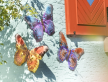 kovov� dekorace na ze� sada t�� mot�l� 83 - pohled 2 - www.maxitrend.cz