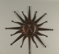 kovov� dekorace ornament na ze� Slunce 85