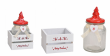sklen�n� d�za v d�ev�n�m stoj�nku s v�no�n�m motivem - www.maxitrend.cz