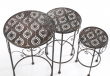 sada kovov�ch stolk� na kv�tiny 16 - pohled 2 - www.maxitrend.cz