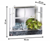 dekorativn� d�ev�n� okno s kv�tn�ky a zrcadlem 24 - pohled 3 - www.maxitrend.cz