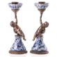 sada porcel�nov�ch sv�cn� s bronzov�mi dopl�ky 4 - pohled 1 - www.maxitrend.cz