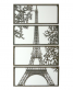 kovov� dekorace na ze� Eiffel �ty�i panely 94 - www.maxitrend.cz