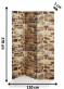 parav�n trojd�ln� d�evo, pl�tno Brick 3 - pohled 4 - www.maxitrend.cz
