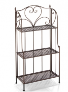 kovov� stojac� reg�l ve vintage stylu t�i police 9