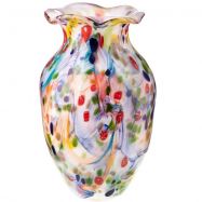 sklen�n� v�za v murano stylu 42