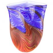 sklen�n� v�za v murano stylu 48