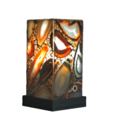 dekorativn� lampa z ach�tov�ch le�t�n�ch pl�tk� 14