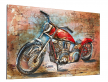 kovov� obraz s 3D motivem Motorka 4 - pohled 1 - www.maxitrend.cz