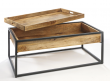 konferen�n� stolek s odn�matelnou deskou kombinace d�evo, kov 16 - pohled 2 - www.maxitrend.cz