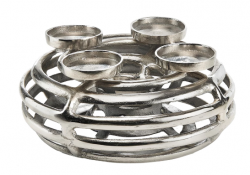 dekorativn� kovov� stojan, v�nec na sv��ky 18