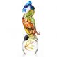 sklen�n� so�ka v murano stylu Sova 16 - pohled 2 - www.maxitrend.cz