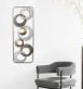 kovov� dekorace na ze� Kruhy 4 - pohled 2 - www.maxitrend.cz