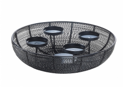 dekorativn� kovov� stojan, m�sa na sv��ky 6