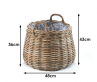 ratanov� �ed� ko� na rostliny st�edn� velikost 9 - pohled 2 - www.maxitrend.cz