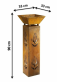dekorativn� vintage kovov� sloup, stojan na kv�tiny 41 - pohled 2 - www.maxitrend.cz