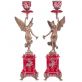 sada porcel�nov�ch sv�cn� s bronzov�mi dopl�ky 16 - pohled 1 - www.maxitrend.cz