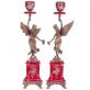 sada porcel�nov�ch sv�cn� s bronzov�mi dopl�ky 16 - pohled 3 - www.maxitrend.cz