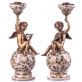 sada porcel�nov�ch sv�cn� s bronzov�mi dopl�ky 21 - pohled 1 - www.maxitrend.cz