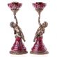 sada porcel�nov�ch sv�cn� s bronzov�mi dopl�ky 24 - pohled 1 - www.maxitrend.cz