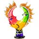 sklen�n� so�ka v murano stylu 22 - pohled 1 - www.maxitrend.cz