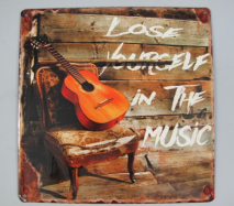 retro kovov� cedule na ze� 11