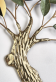 kovov� dekorace na ze� Twigs 77 - pohled 2 - www.maxitrend.cz